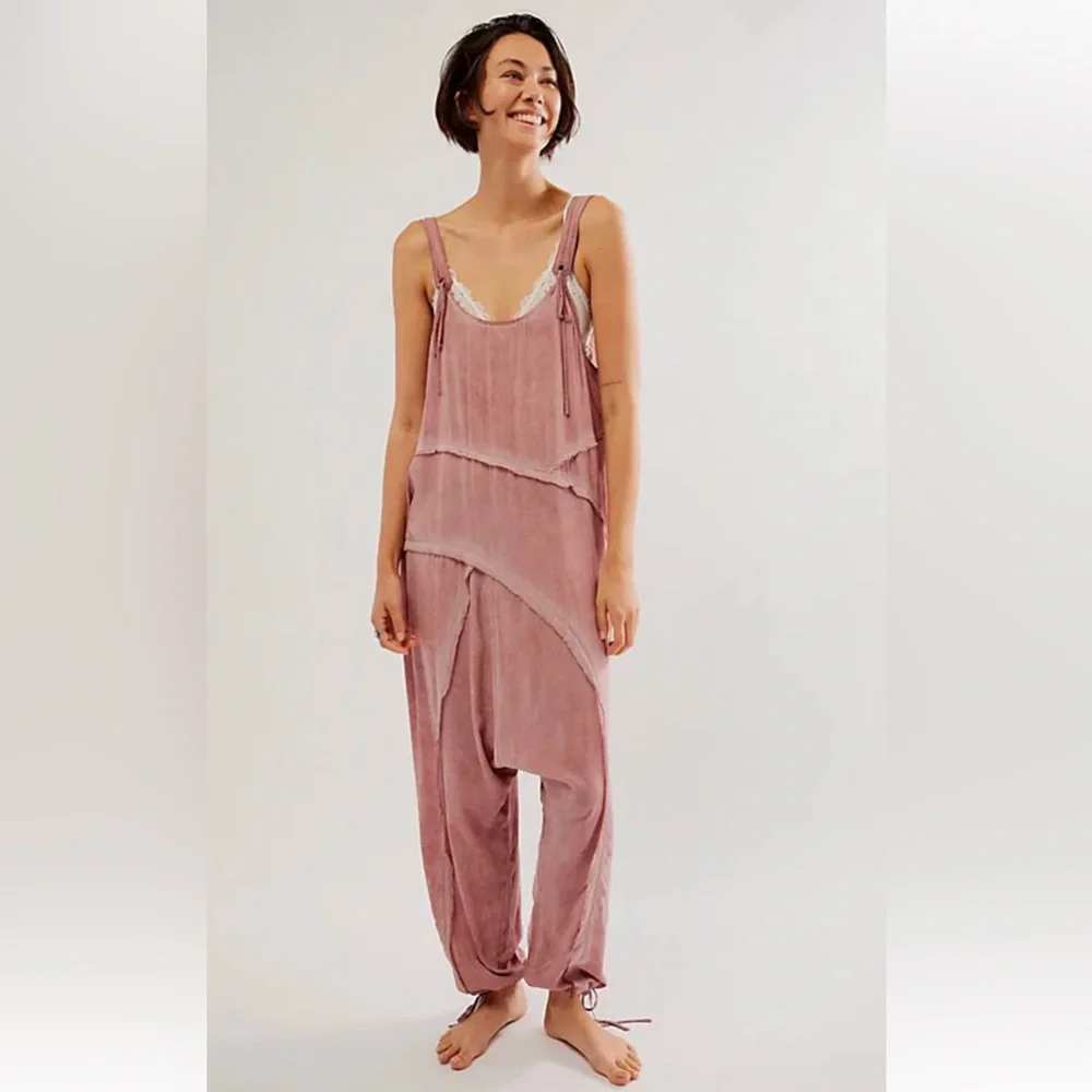 NWOT Free People Act Natural Shapeless Romper